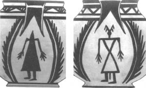 图5 哈密天山北路墓地陶器器耳绘的农神像
