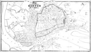 图F-1 广州市及郊区全图（Map of the City and Entire Suburbs of Canton）