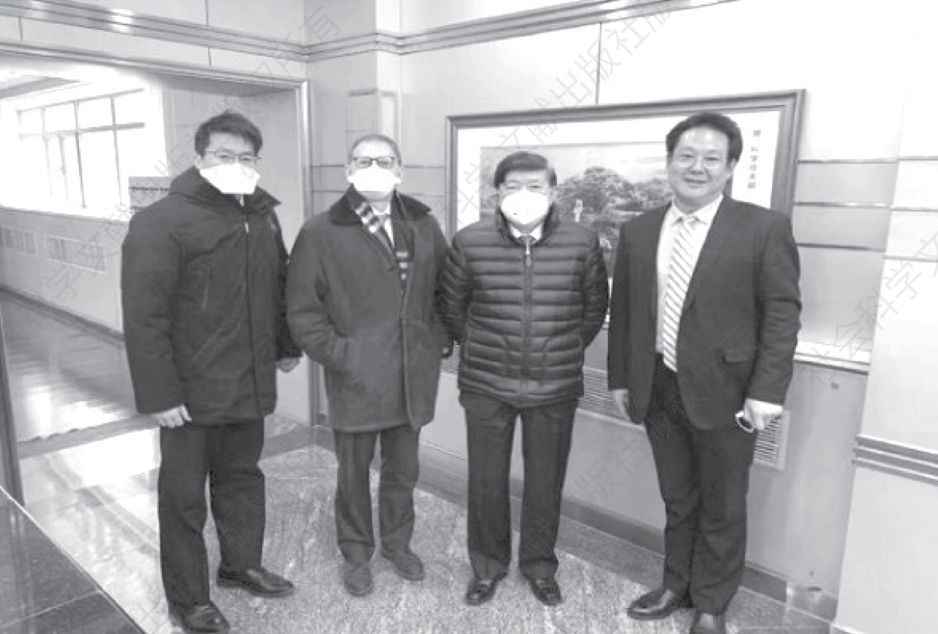 Professor LIPKIN meeting with Academician Guanhua XU and Professor Jiahai LU