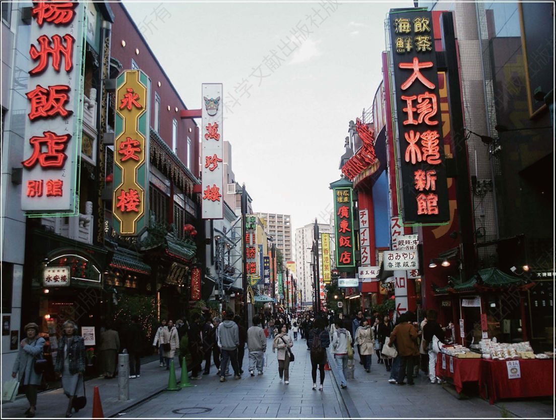 ·彩图2· 2005年3月，横滨中华街一个略显喧嚣的周末夜晚。