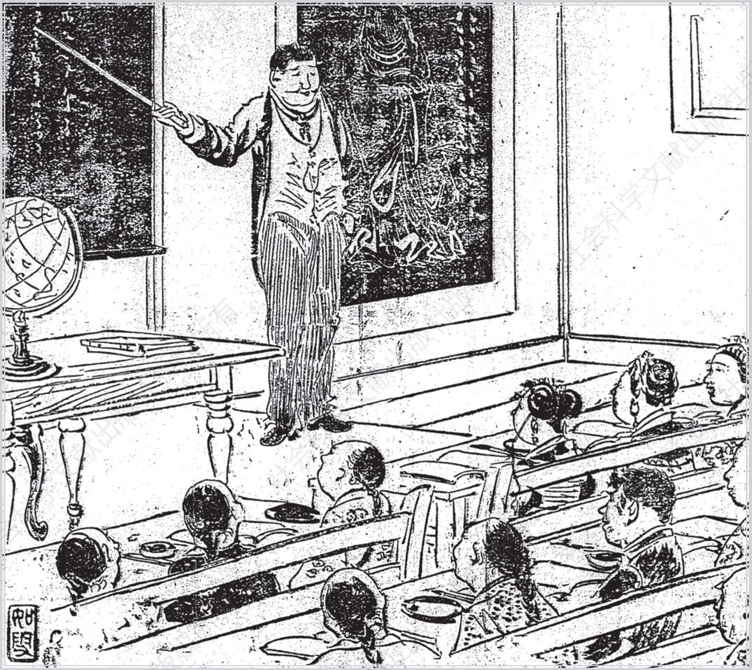 ·彩图6· 1898年的大同学校教室。