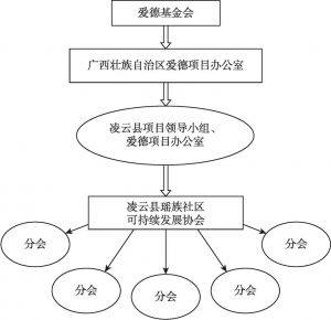 图3 凌云县瑶族社区可持续发展协会初期组织管理结构