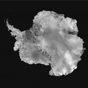 从太空看到的南极洲