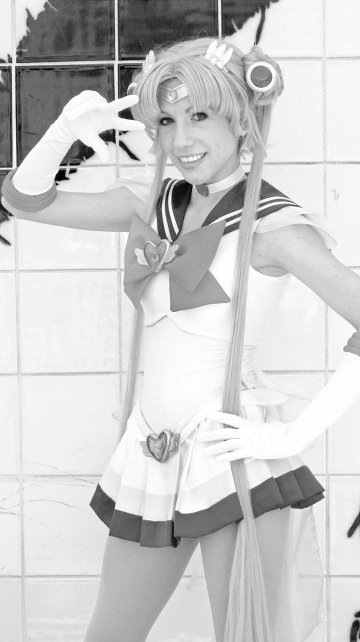 在美国加州圣何塞的漫展(FanimeCon)上,一名角色扮演爱好者(Coser)扮演水手月亮(Sailor Man),2010年<br/>版权所有:BrokenSphere