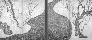 尾形光琳《红白梅图》屏风，18世纪早期<br/>日本热海，MOA美术馆