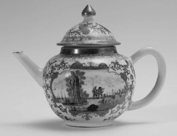 图2 中国产梅森风格的茶壶 1736～1745年德国