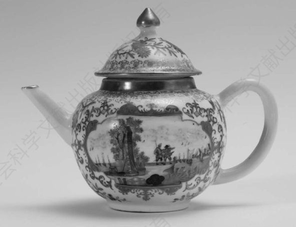 图2 中国产梅森风格的茶壶 1736～1745年德国