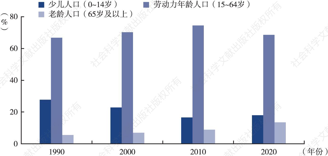 图4 中国人口结构转变