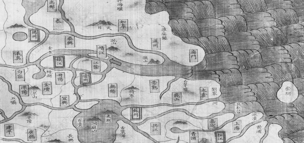 图4 《大明舆地图·南直隶舆图》（绘制于明嘉靖二十四年至三十八年）