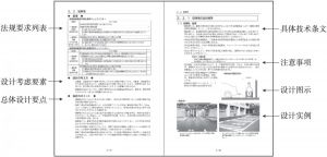 图6 日本《无障碍建筑设计标准》内页编写形式