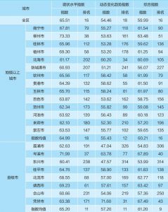 表11 2018年广西城市建设用地节约集约利用状况及其排名