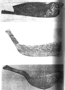 图7-1 肇东八里城出土的金代镰刀和铡刀