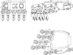 图7-8 展品“古筝机器人”右手结构第三版机械设计简图