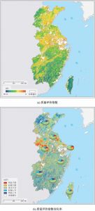 图9 2010～2020年华东地区质量评价指数及其变化率分布