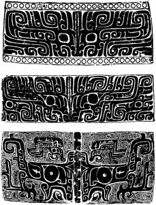 图1～3 商代青铜器的饕餮纹饰