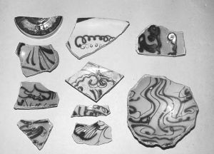 图2 埃及福斯塔特遗址出土的长沙窑瓷片