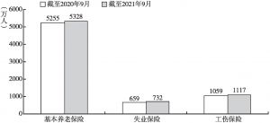 图2 河北省社会保险参保人数年度对比情况