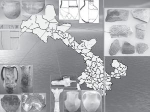 图1-2 骟马文化分布区域与典型器物