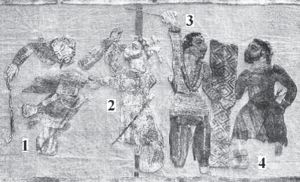 图1-9 蒙古国诺因乌拉匈奴墓战争场景