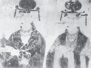 图8-3 莫高窟第108窟东壁南侧回鹘天公主供养像（敦煌研究院供图）
