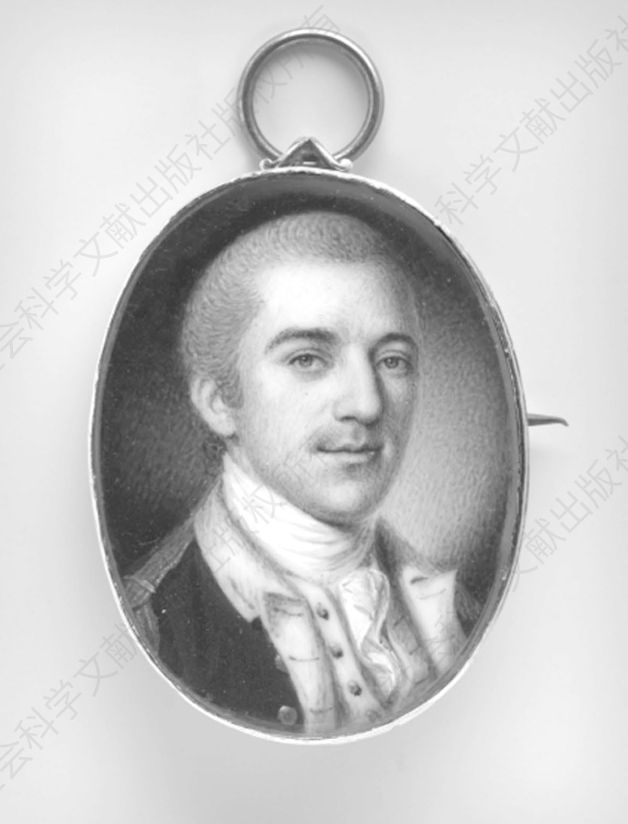 图3 约翰·劳伦斯上校，查尔斯·W.皮尔（Charles Willson Peale，1741-1827）绘画。国家肖像画廊，华盛顿特区，美国。编号：NPG.2009.111