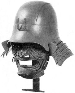 石山本愿寺之战中使用的头盔（光善寺藏）