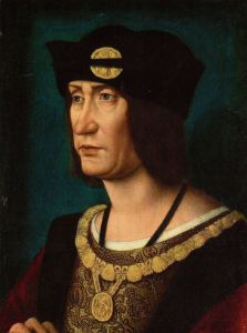 法国国王路易十二去世前的肖像，让·佩雷尔绘制（约1514年）