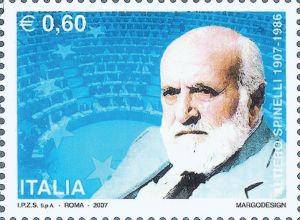 1-10.自2007年起，另一位战时英雄——战争时期起草了欧盟蓝图的阿尔蒂耶罗·斯皮内利，出现在意大利的邮票上。