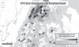 图8-1 基于“311”热线的纽约市冬季供暖相关投诉统计图