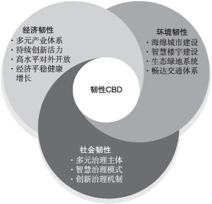 图1 中国CBD韧性发展评价维度