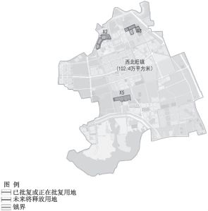 图2 西北旺镇“一镇一园”项目规划地块示意