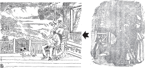 图2-5 《蒙学报》第27册《读本书》（1898，左）与《格致汇编·美国傅兰克令传》（1877，右）
