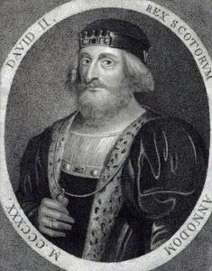 苏格兰国王戴维二世，1329～1371年在位。