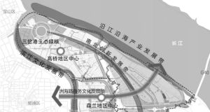 图1 上海浦东新区外高桥片区各区域产业结构