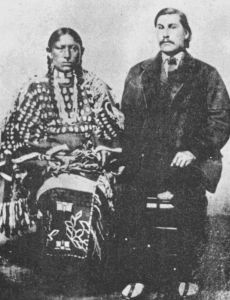 8.乔治·本特和妻子“喜鹊”（Magpie）。拍摄于1867年。由科罗拉多州历史学会提供。