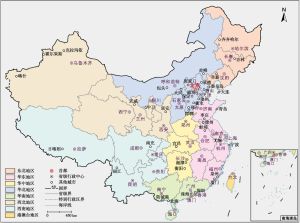 图1 遥感监测的中国75个主要城市区域分布