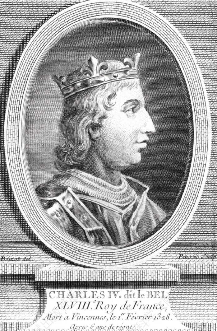 法兰西国王查理四世，1322～1328年在位。