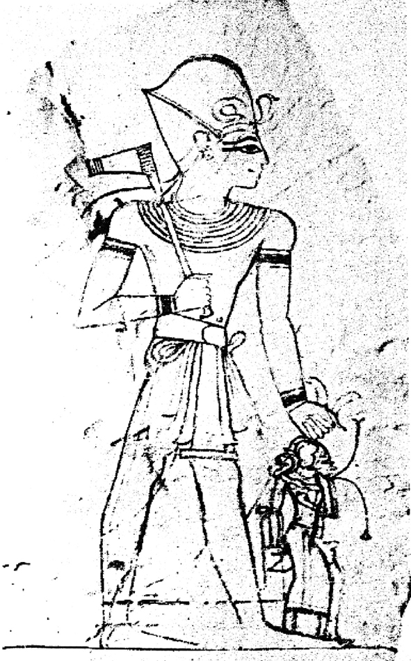 图五 拉美西斯六世石片，开罗博物馆CG25119