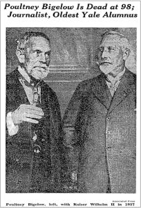 图1 毕格洛（左）与凯撒·威廉二世的合影