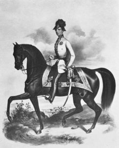 图8 马背上的弗朗茨·约瑟夫皇帝（1849年）