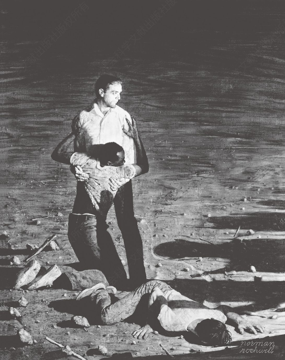 《密西西比谋杀案》，诺曼·洛克威尔，作于1965年