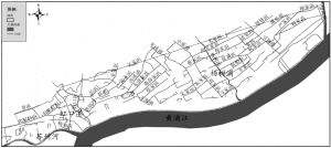 图1 1848年前美租界区域河浜分布