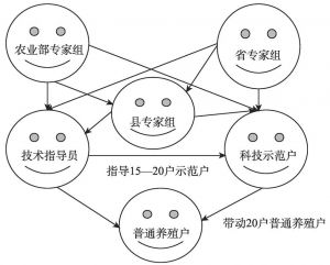 图3-1 生态技术推广体系与组织结构