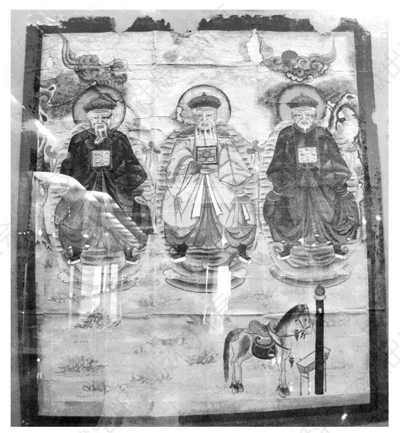 附图4 关氏家族祖先神画像