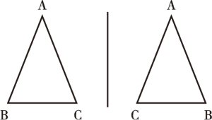 图3 等腰三角形底角相等