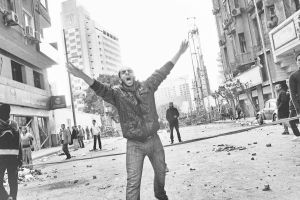 2011年，埃及解放广场上的示威者