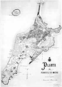 图2-5 1889年的澳门半岛