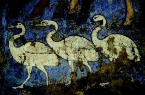 撒马尔罕壁画动物形象
