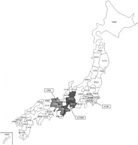 图1-4 日本的地方行政区