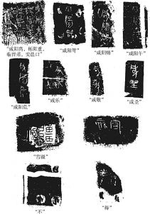 图2-8 塑造陶俑的工匠名的陶文